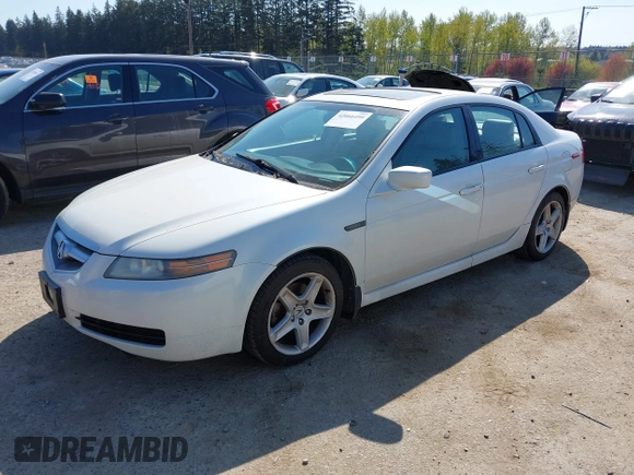 2005 Acura TL with VIN 19UUA66215A031304, listed as a IAAI auction lot 42066499 with 220,475 mi miles. Bid and sale history available at carsss.com. Image 2.
