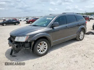 2017 Dodge Journey SXT z VIN 3C4PDCBG9HT533770, wystawiony jako Copart lot #56953075 z przebiegiem 117 014 mil mil oraz Szkoda całkowita • Salvage title. Historia ofert i sprzedaży dostępna na DreamBid. Obrazek 1.