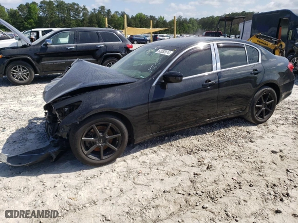 2010 Infiniti G37 Sedan x with VIN JN1CV6ARXAM453411, listed as a Copart auction lot 46631755 with 212,560 mi miles and Non Repairable. Bid and sale history available at carsss.com. Image 1.