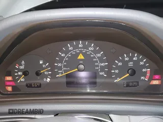 2001 Mercedes-Benz CLK with VIN WDBLJ65GX1T091389, listed as a IAAI auction lot 42058375 with 215,750 mi miles. Bid and sale history available at carsss.com. Image 7.
