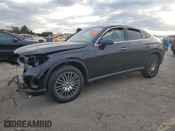 2025 Mercedes-Benz GLC with VIN W1NKJ4HB4SF294787, listed as a Copart auction lot 88572575 with 824 mi miles and Salvage Title. Bid and sale history available at carsss.com. Image 1.