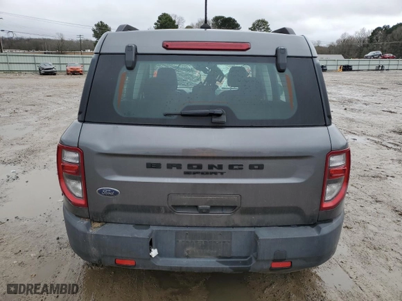 2022 Ford Bronco Sport with VIN 3FMCR9A63NRD04257, listed as a Copart auction lot 45187715 with 48,608 mi miles and Salvage Title. Bid and sale history available at carsss.com. Image 6.