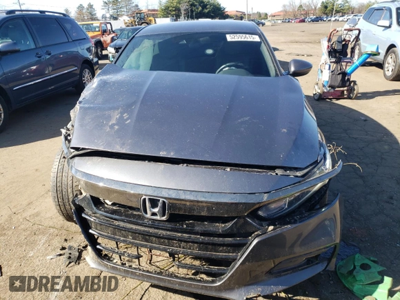 2019 Honda Accord Sport with VIN 1HGCV1F32KA048183, listed as a Copart auction lot 52595615 with 66,269 mi miles and Salvage Title. Bid and sale history available at DreamBid. Image 5.