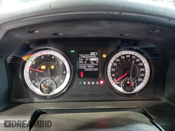 2017 Ram 2500 Tradesman with VIN 3C6UR5CJ2HG693449, listed as a Copart auction lot 52683125 with 134,343 mi miles and Salvage title. Bid and sale history available at DreamBid. Image 9.