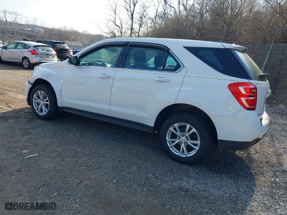 2017 Chevrolet Equinox LS with VIN 2GNFLEEK6H6127354, listed as a IAAI auction lot 41887997 with 107,512 mi miles. Bid and sale history available at carsss.com. Image 3.