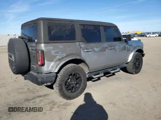 2022 Ford Bronco with VIN 1FMEE5DP5NLB21927, listed as a Copart auction lot 47222775 with 25,099 mi miles and Salvage Title. Bid and sale history available at carsss.com. Image 3.