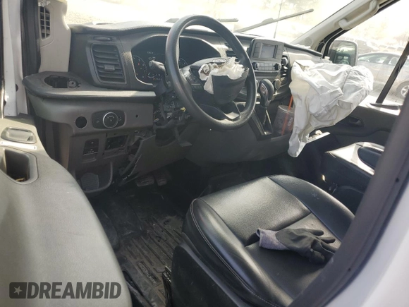 2021 Ford Transit Cargo with VIN 1FTBR1X84MKA46392, listed as a Copart auction lot 47795405 with 50,592 mi miles and Salvage title. Bid and sale history available at DreamBid. Image 8.