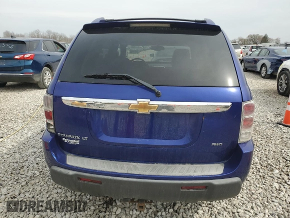 2006 Chevrolet Equinox LT with VIN 2CNDL73F766083004, listed as a Copart auction lot 49805065 with 107,472 mi miles and Clean Title. Bid and sale history available at carsss.com. Image 6.