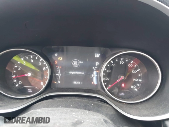 2019 Jeep Compass Limited with VIN 3C4NJCCB8KT782121, listed as a IAAI auction lot 41698308 with 158,352 mi miles. Bid and sale history available at carsss.com. Image 7.