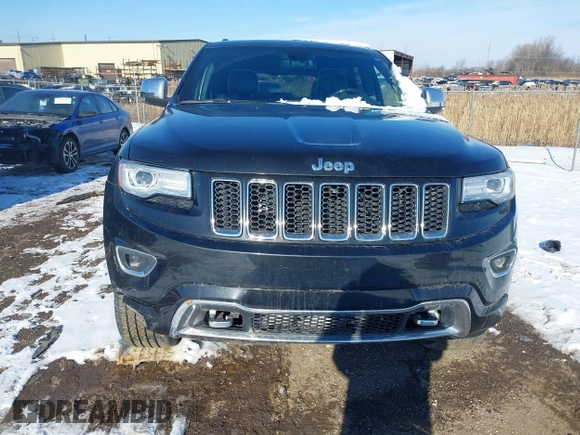 2015 Jeep Grand Cherokee Overland z VIN 1C4RJFCG3FC726748, wystawiony jako IAAI lot #41369715 z przebiegiem 120 905 mil mil oraz . Historia ofert i sprzedaży dostępna na DreamBid. Obrazek 12.