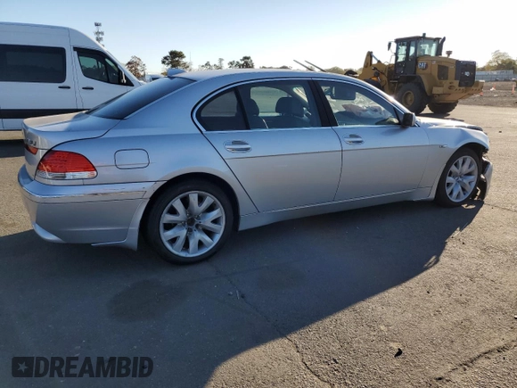 2003 BMW 7 Series 745Li with VIN WBAGN63433DS43345, listed as a Copart auction lot 81220114 with Not Provided miles and Non Repairable. Bid and sale history available at carsss.com. Image 3.