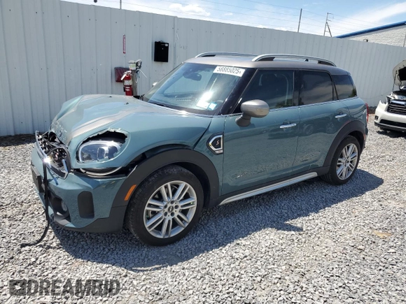 2024 MINI Countryman Cooper S with VIN WMZ83BR03R3R51328, listed as a Copart auction lot 58885025 with 3,089 mi miles and Salvage title. Bid and sale history available at DreamBid. Image 1.
