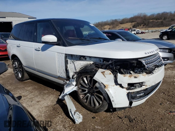 2017 Land Rover Range Rover Autobiography with VIN SALGV2FE8HA330823, listed as a Copart auction lot 50125554 with 93,763 mi miles and Salvage title. Bid and sale history available at DreamBid. Image 4.