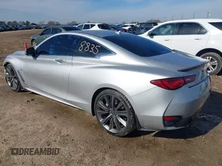 2018 Infiniti Q60 Luxe with VIN JN1EV7EK2JM340015, listed as a IAAI auction lot 41240379 with 115,040 mi miles and . Bid and sale history available at carsss.com. Image 3.
