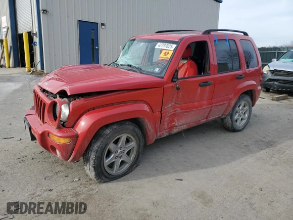 2003 Jeep Liberty Limited with VIN 1J4GL58K13W682147, listed as a Copart auction lot 42797825 with 110,075 mi miles and Salvage Title. Bid and sale history available at DreamBid. Image 1.