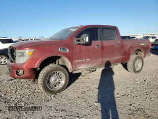 2016 Nissan Titan XD Platinum Reserve with VIN 1N6BA1F43GN502064, listed as a Copart auction lot 82686584 with 275,417 mi miles and Salvage Title. Bid and sale history available at carsss.com. Image 1.