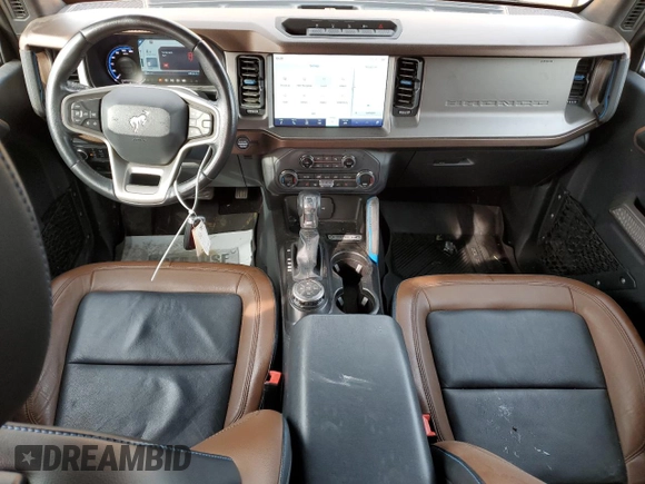 2021 Ford Bronco with VIN 1FMEE5DP6MLA88337, listed as a Copart auction lot 76057734 with 31,846 mi miles and Salvage title. Bid and sale history available at DreamBid. Image 8.