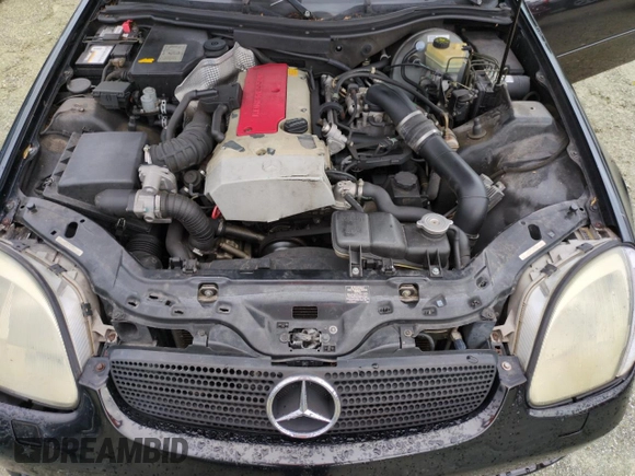 1999 Mercedes-Benz SLK-Class with VIN WDBKK47F5XF094256, listed as a Copart auction lot 75080164 with 0 mi miles and Salvage Title. Bid and sale history available at carsss.com. Image 11.