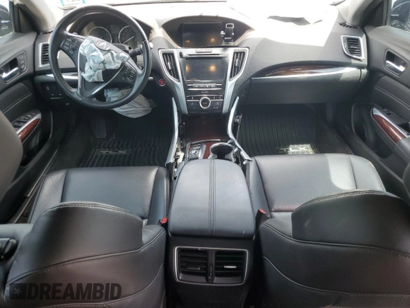 2015 Acura TLX V6 with VIN 19UUB2F38FA017772, listed as a Copart auction lot 56461695 with Not provided miles and Salvage title. Bid and sale history available at DreamBid. Image 8.