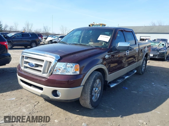2008 Ford F-150 XLT with VIN 1FTPW12548KD59833, listed as a IAAI auction lot 41764806 with 128,606 mi miles. Bid and sale history available at carsss.com. Image 17.