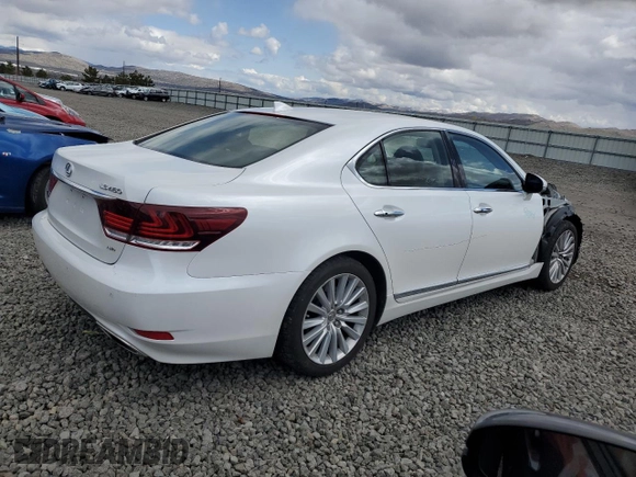 2017 Lexus LS 460 with VIN JTHCL5EF9H5028312, listed as a Copart auction lot 50849665 with 67,661 mi miles and Salvage title. Bid and sale history available at DreamBid. Image 3.