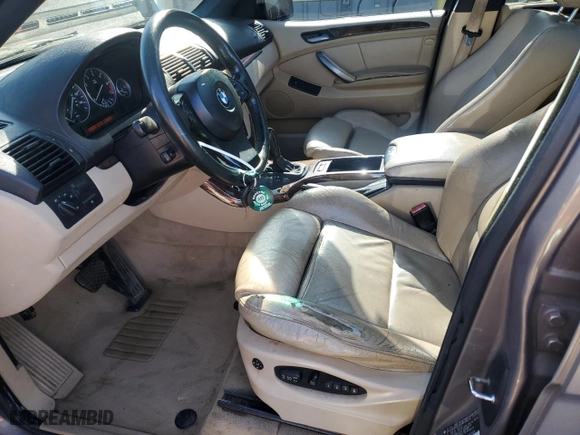 2006 BMW X5 3.0i with VIN 5UXFA13576LY44904, listed as a Copart auction lot 52698065 with 233,330 mi miles and Salvage Title. Bid and sale history available at carsss.com. Image 7.