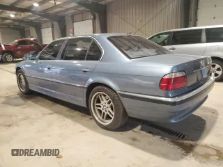 2001 BMW 7 Series 740iL with VIN WBAGH83481DP23753, listed as a Copart auction lot 75543864 with 116,265 mi miles and Clean Title. Bid and sale history available at carsss.com. Image 2.