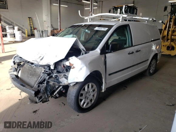 2014 Ram Cargo Van Tradesman with VIN 2C4JRGAG5ER226093, listed as a Copart auction lot 70608794 with 0 mi miles and Salvage Title. Bid and sale history available at carsss.com. Image 1.