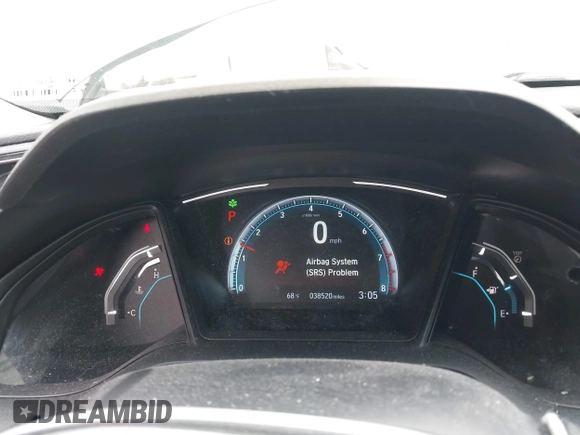 2020 Honda Civic LX with VIN 2HGFC2F63LH530442, listed as a IAAI auction lot 42071650 with 38,520 mi miles and . Bid and sale history available at DreamBid. Image 7.