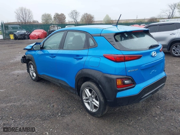 2020 Hyundai Kona SE with VIN KM8K1CAA4LU418696, listed as a IAAI auction lot 41950986 with 75,998 mi miles. Bid and sale history available at carsss.com. Image 3.
