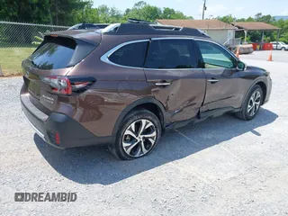 2020 Subaru Outback Touring with VIN 4S4BTAPC6L3132989, listed as a IAAI auction lot 42449036 with 34,956 mi miles and . Bid and sale history available at DreamBid. Image 4.
