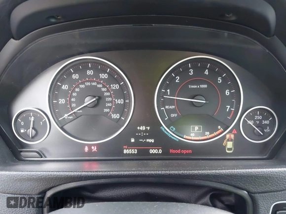 2014 BMW 4 Series 428i with VIN WBA3N3C50EK230489, listed as a IAAI auction lot 41613944 with 86,553 mi miles and . Bid and sale history available at DreamBid. Image 7.