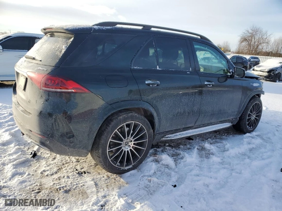 2023 Mercedes-Benz GLE with VIN 4JGFB5KB7PA960853, listed as a Copart auction lot 42813445 with NaN miles and Salvage Title. Bid and sale history available at carsss.com. Image 3.