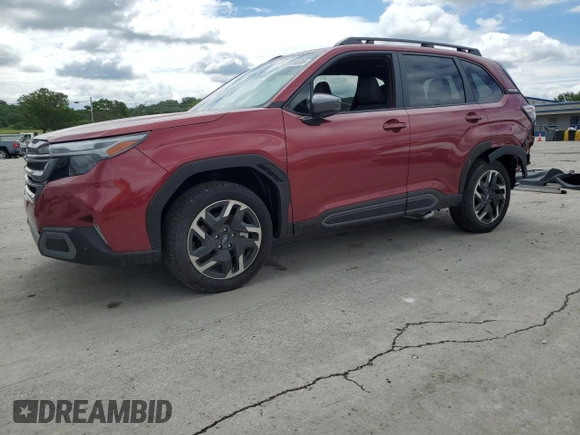 2025 Subaru Forester Limited with VIN JF2SLDRC5SH498089, listed as a Copart auction lot 59038595 with 1,631 mi miles and Clean title. Bid and sale history available at DreamBid. Image 1.