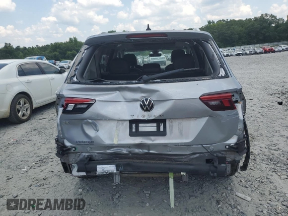 2022 Volkswagen Tiguan SE with VIN 3VV3B7AX2NM105513, listed as a Copart auction lot 62281665 with 97,481 mi miles and Salvage title. Bid and sale history available at DreamBid. Image 6.