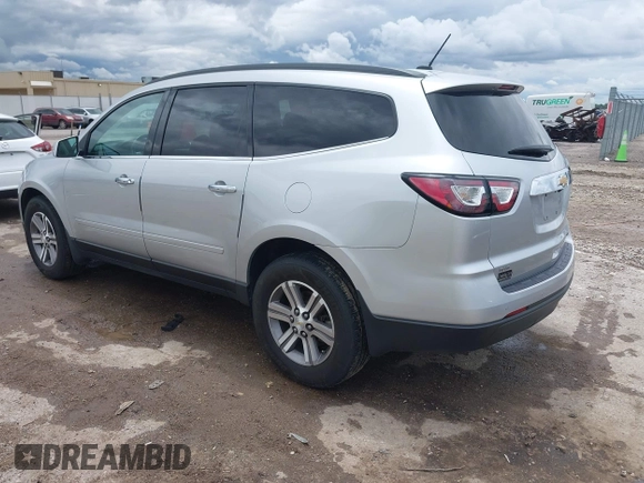 2015 Chevrolet Traverse LT with VIN 1GNKVHKD5FJ341591, listed as a IAAI auction lot 42332752 with 123,682 mi miles and . Bid and sale history available at DreamBid. Image 3.