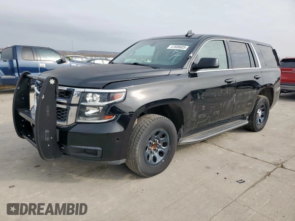 2018 Chevrolet Tahoe Commercial z VIN 1GNLCDEC9JR253143, wystawiony jako Copart lot #47688605 z przebiegiem 140 944 mil mil oraz Czysty tytuł • Clean title. Historia ofert i sprzedaży dostępna na DreamBid. Obrazek 1.