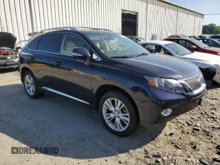 2010 Lexus RX 450h with VIN JTJBC1BA4A2016006, listed as a Copart auction lot 61825525 with Not provided miles and Salvage title. Bid and sale history available at DreamBid. Image 4.