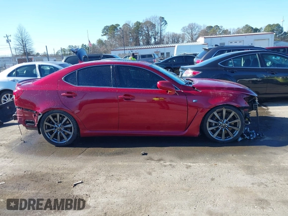 2008 Lexus IS F with VIN JTHBP262985003002, listed as a IAAI auction lot 41440798 with 56,011 mi miles. Bid and sale history available at carsss.com. Image 14.