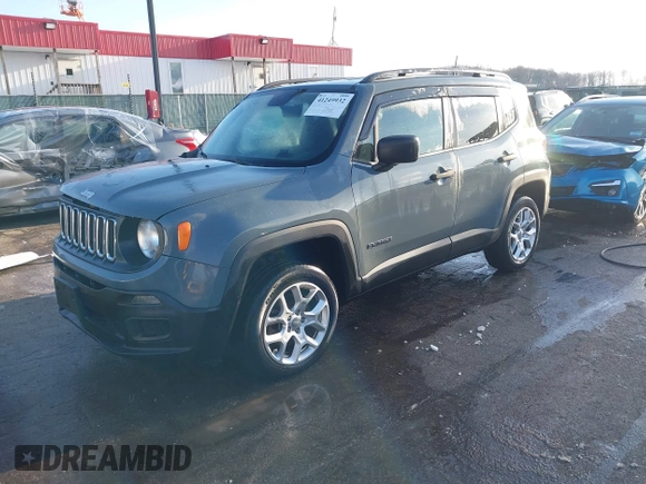 2018 Jeep Renegade Sport with VIN ZACCJBAB1JPJ06259, listed as a IAAI auction lot 41249932 with 42,789 mi miles and . Bid and sale history available at DreamBid. Image 18.