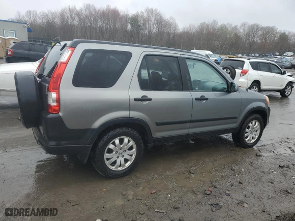 2006 Honda CR-V EX with VIN SHSRD788X6U411360, listed as a Copart auction lot 52104445 with 169,724 mi miles and Salvage Title. Bid and sale history available at carsss.com. Image 3.