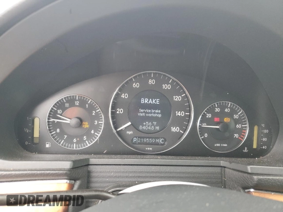 2006 Mercedes-Benz E-Class 3.5L with VIN WDBUF87J26X201894, listed as a Copart auction lot 53666125 with 219,559 mi miles and Clean Title. Bid and sale history available at carsss.com. Image 9.