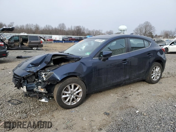 2016 Mazda 3 i Touring with VIN JM1BM1M70G1324421, listed as a Copart auction lot 88708765 with 170,346 mi miles and Salvage Title. Bid and sale history available at DreamBid. Image 1.