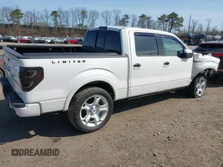 2011 Ford F-150 Lariat with VIN 1FTFW1E67BFB89628, listed as a IAAI auction lot 41910497 with 139,644 mi miles. Bid and sale history available at carsss.com. Image 4.