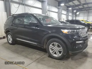 2021 Ford Explorer XLT with VIN 1FMSK8DH8MGB87093, listed as a Copart auction lot 52773515 with 11,855 mi miles and Salvage Title. Bid and sale history available at carsss.com. Image 4.