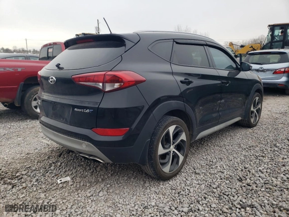 2017 Hyundai Tucson Value with VIN KM8J33A20HU365498, listed as a Copart auction lot 89315085 with 99,713 mi miles and Salvage Title. Bid and sale history available at carsss.com. Image 3.