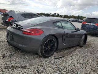 2015 Porsche Cayman with VIN WP0AA2A89FK163969, listed as a Copart auction lot 52825275 with 118,675 mi miles and Salvage Title. Bid and sale history available at DreamBid. Image 3.