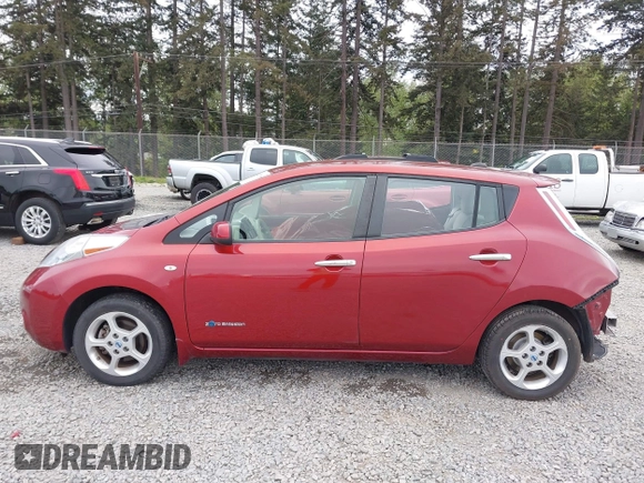 2012 Nissan LEAF SL with VIN JN1AZ0CP7CT026409, listed as a IAAI auction lot 42127666 with 55,306 mi miles and . Bid and sale history available at DreamBid. Image 15.