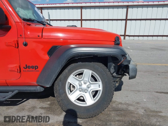 2020 Jeep Gladiator Sport S с VIN 1C6HJTAG1LL154854, выставлен на аукционе IAAI как лот 42272169 с пробегом 66 909 миль миль и . История ставок и продаж доступна на DreamBid. Изображение 6.
