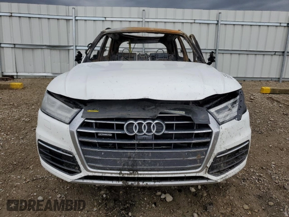 2018 Audi Q5 Premium Plus with VIN WA1BNAFY5J2002808, listed as a Copart auction lot 46907555 with 0 mi miles and Non Repairable. Bid and sale history available at carsss.com. Image 5.
